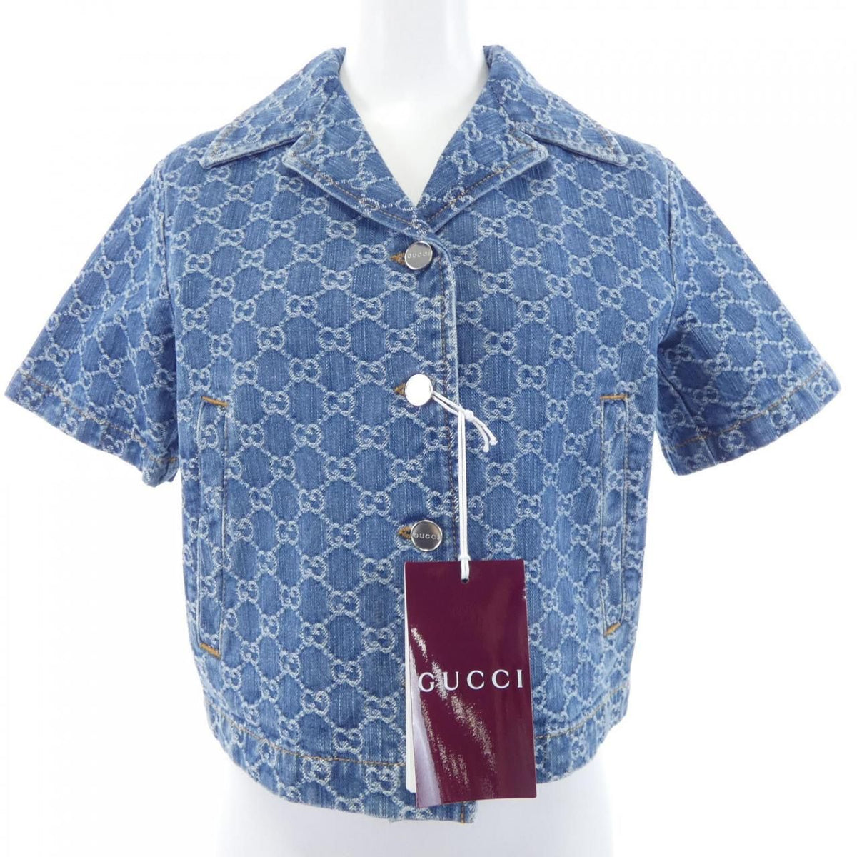 Gucci GG Denim Jacquard Top Jacket
