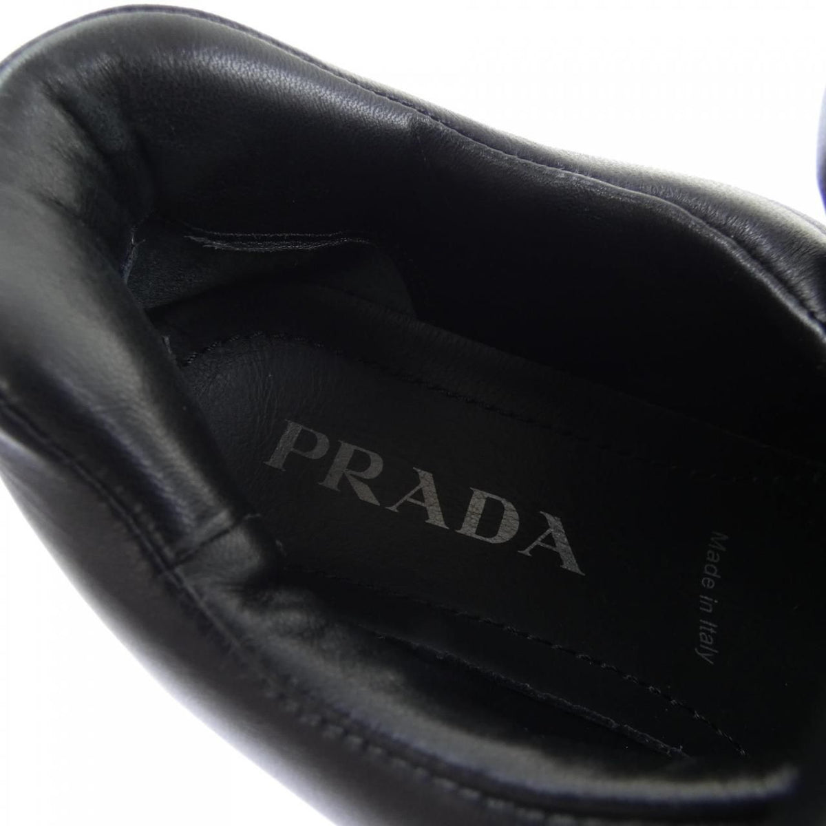 Prada Soft Padded Triangle Logo Shoes — view 6