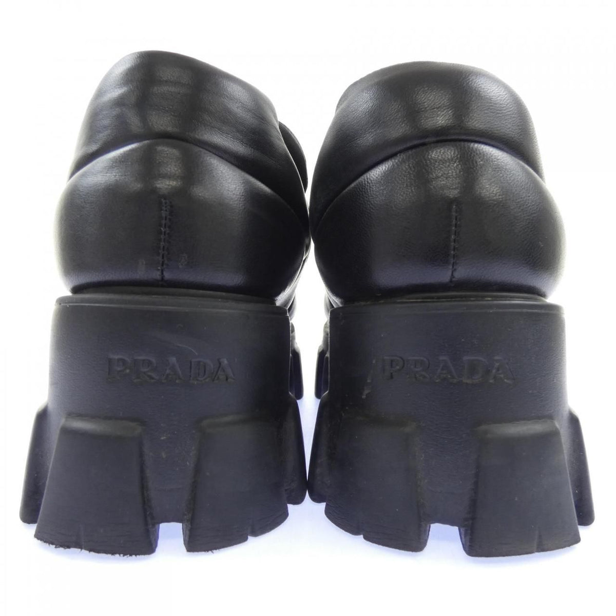 Prada Soft Padded Triangle Logo Shoes — view 5