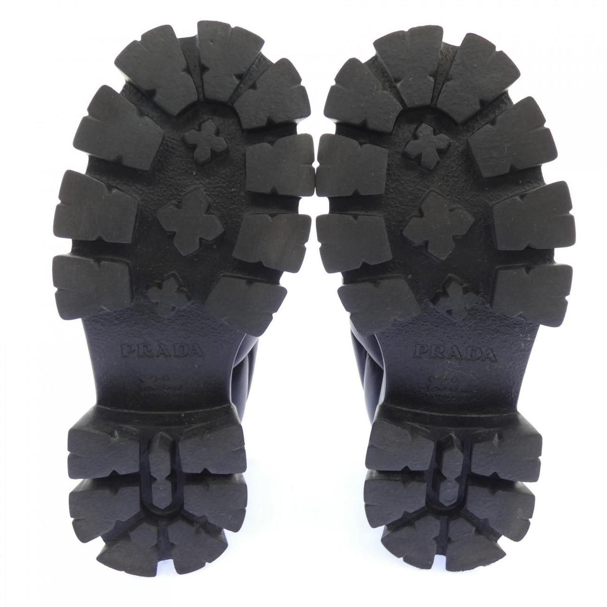 Prada Soft Padded Triangle Logo Shoes — view 4
