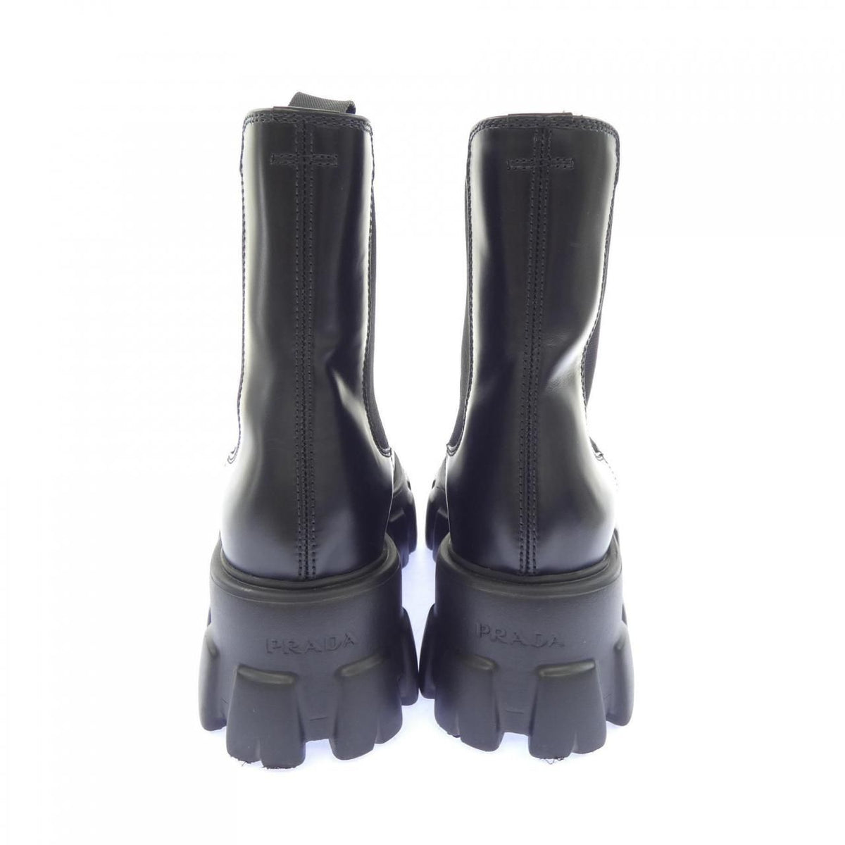 Prada Monolith Chelsea Triangle Logo Boots — view 5