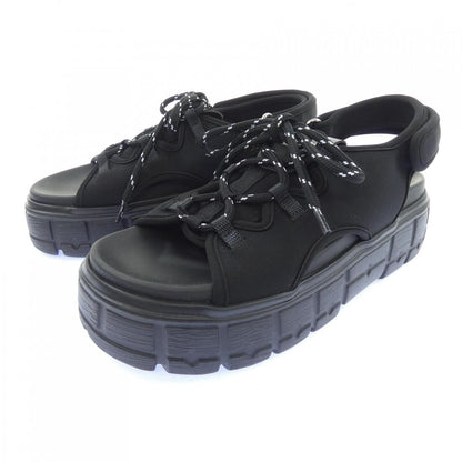 Miu Miu Lace-up Chunky Neo Spoon Sandals — view 3