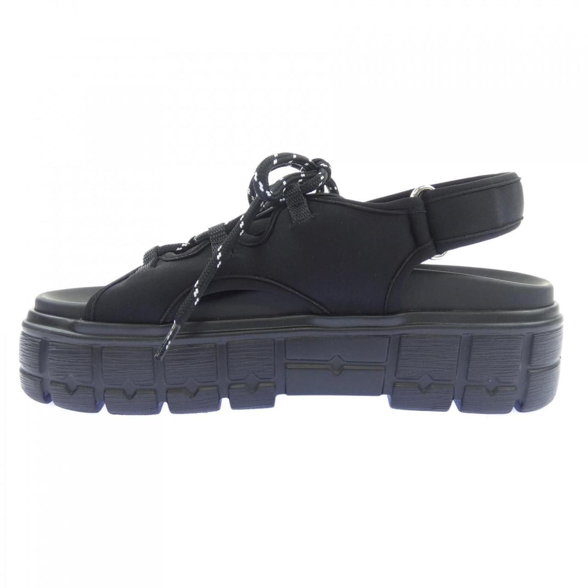 Miu Miu Lace-up Chunky Neo Spoon Sandals — view 2