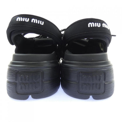 Miu Miu Lace-up Chunky Neo Spoon Sandals — view 5