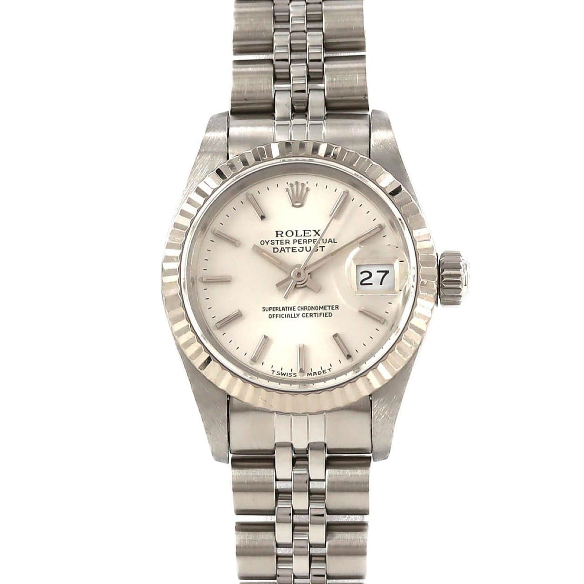 Rolex Datejust Stainless Steel White Gold Automatic