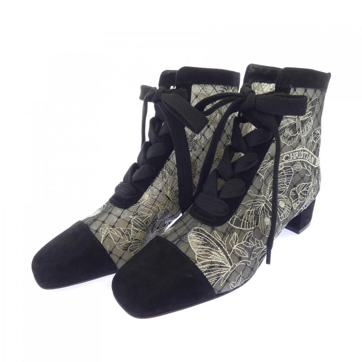 Dior Butterfly Embroidery Naughtily-d Boots — view 3