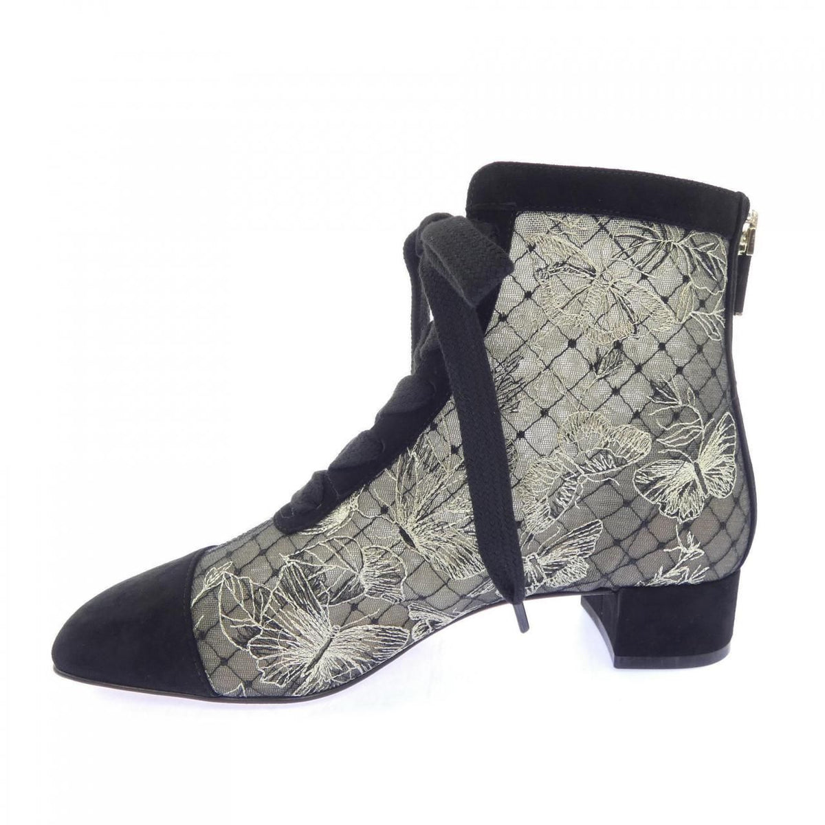 Dior Butterfly Embroidery Naughtily-d Boots — view 2