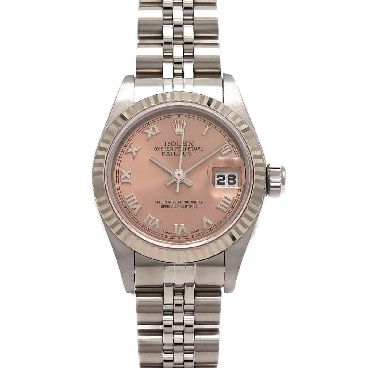 Rolex Datejust Stainless Steel White Gold Automatic