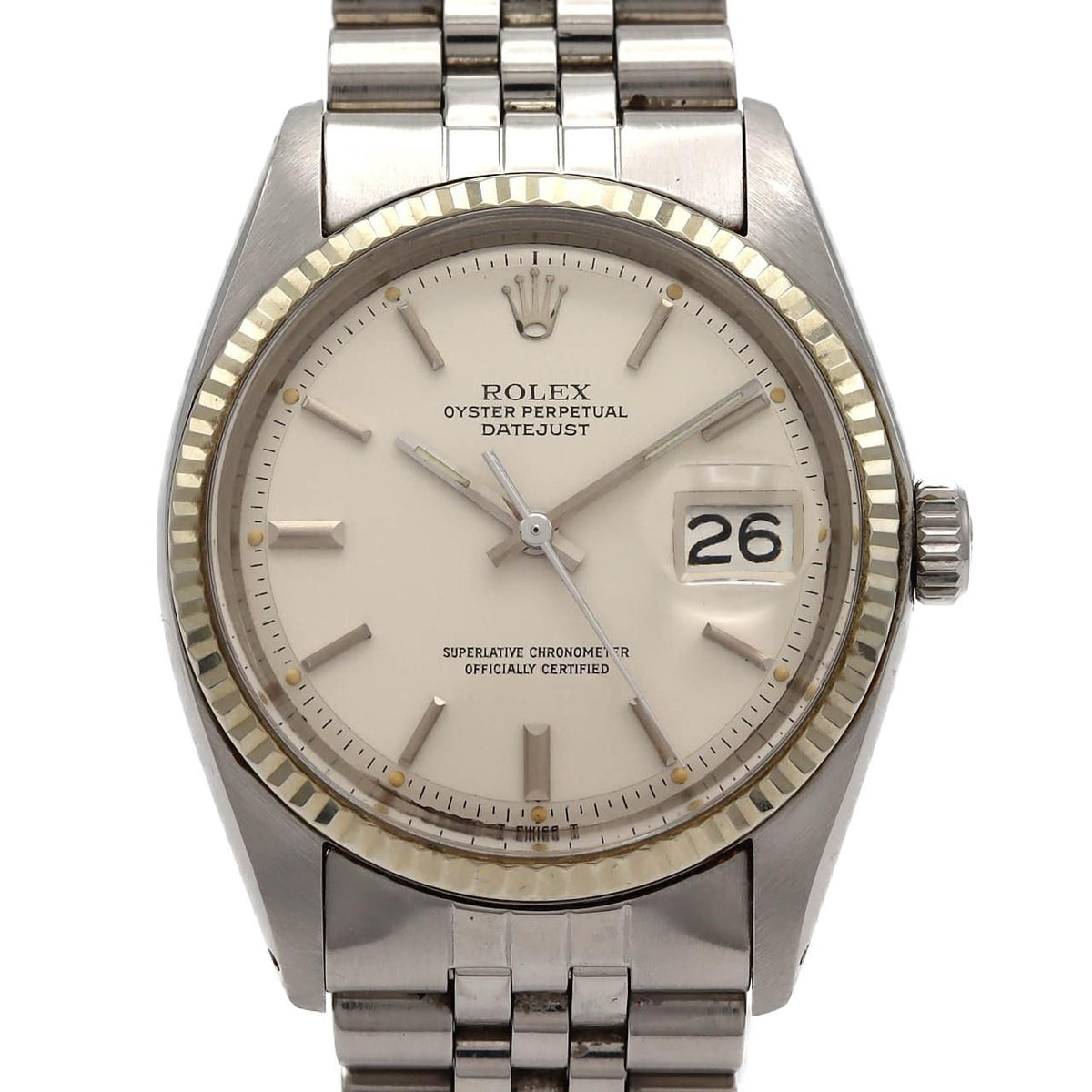 Rolex Datejust Stainless Steel White Gold Automatic