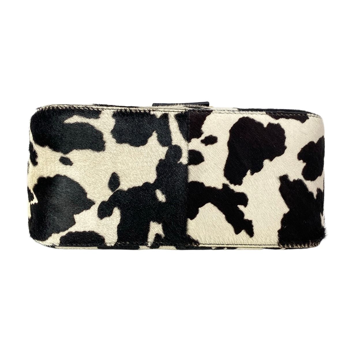 Fendi Shoulder Bag Mamma Bucket White Black Leather — view 5