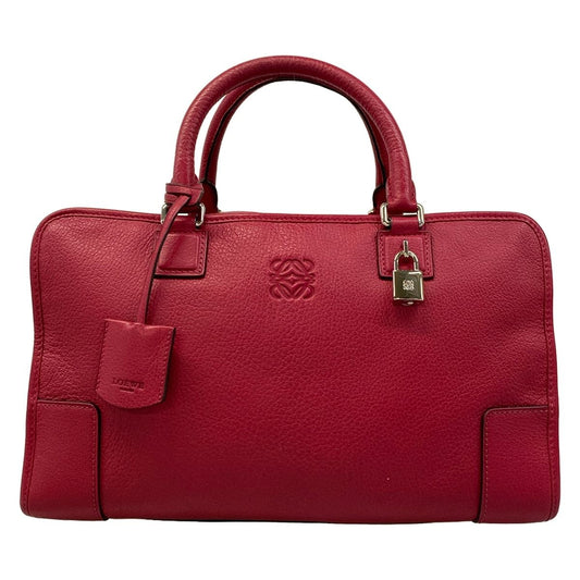 Loewe Handbag Amazona 36 Bordeaux Leather