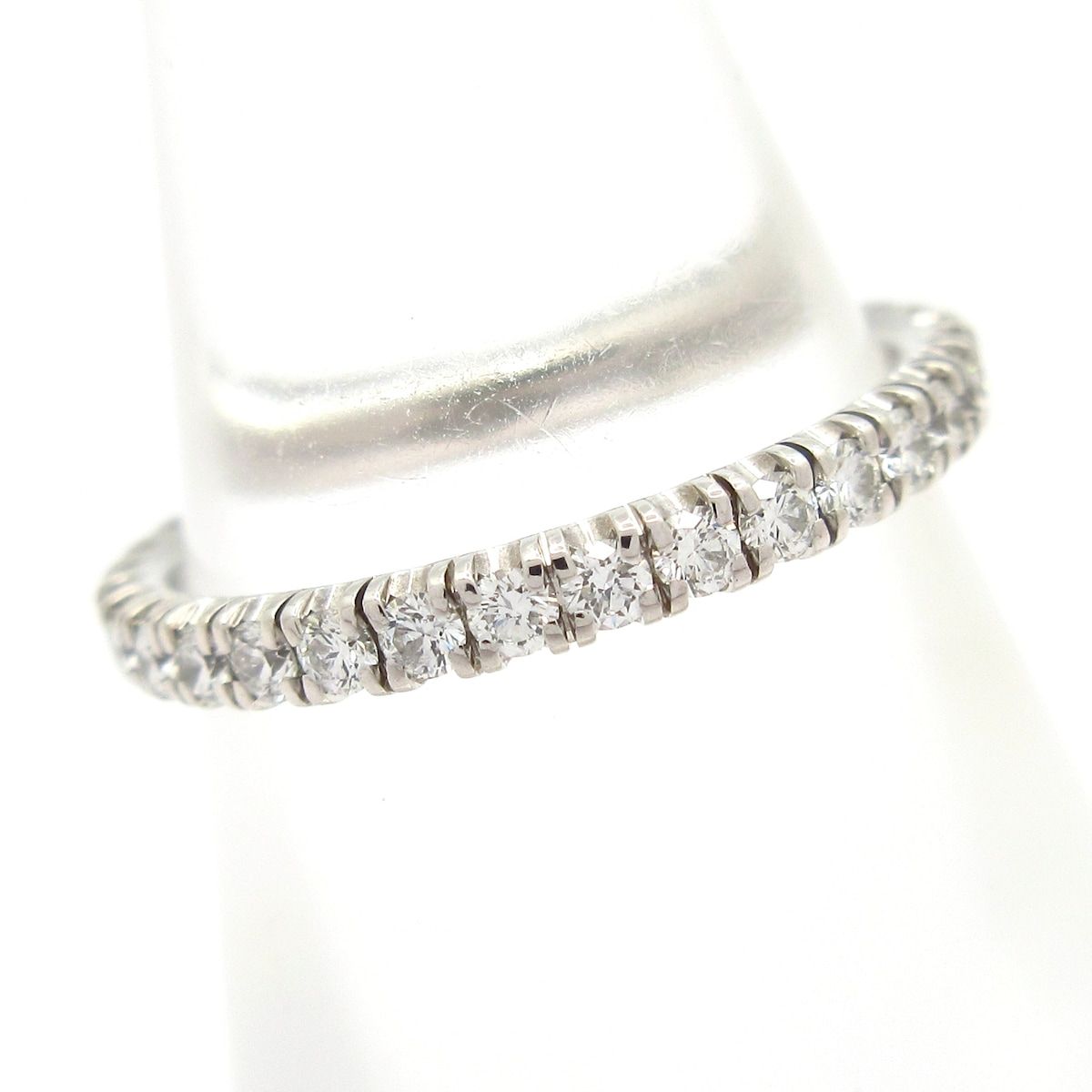 Cartier Ring 47 Full Eternity Etincelle de Cartier 18k White Gold Diamond — view 2