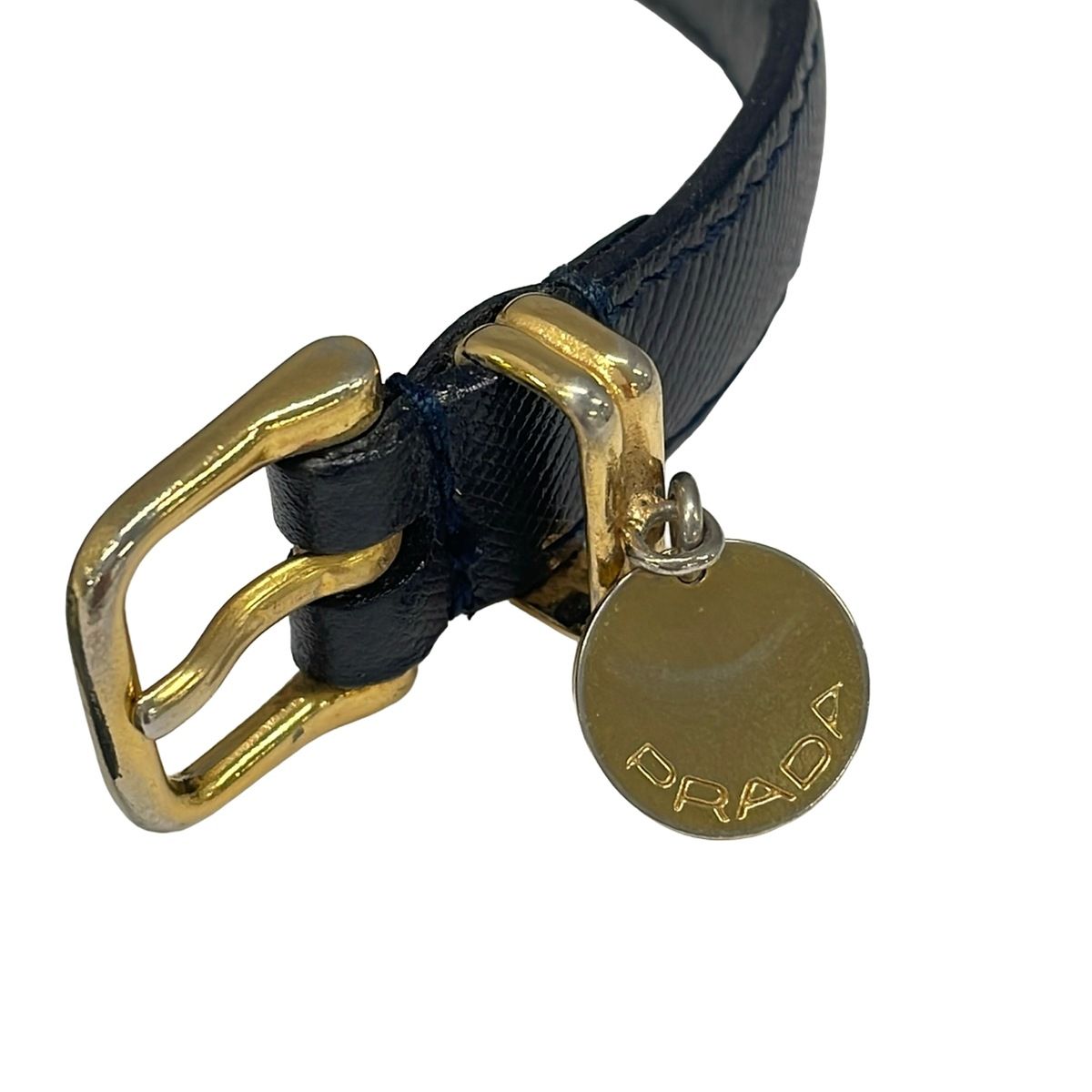 Prada Bracelet Leather Dark Navy — view 6