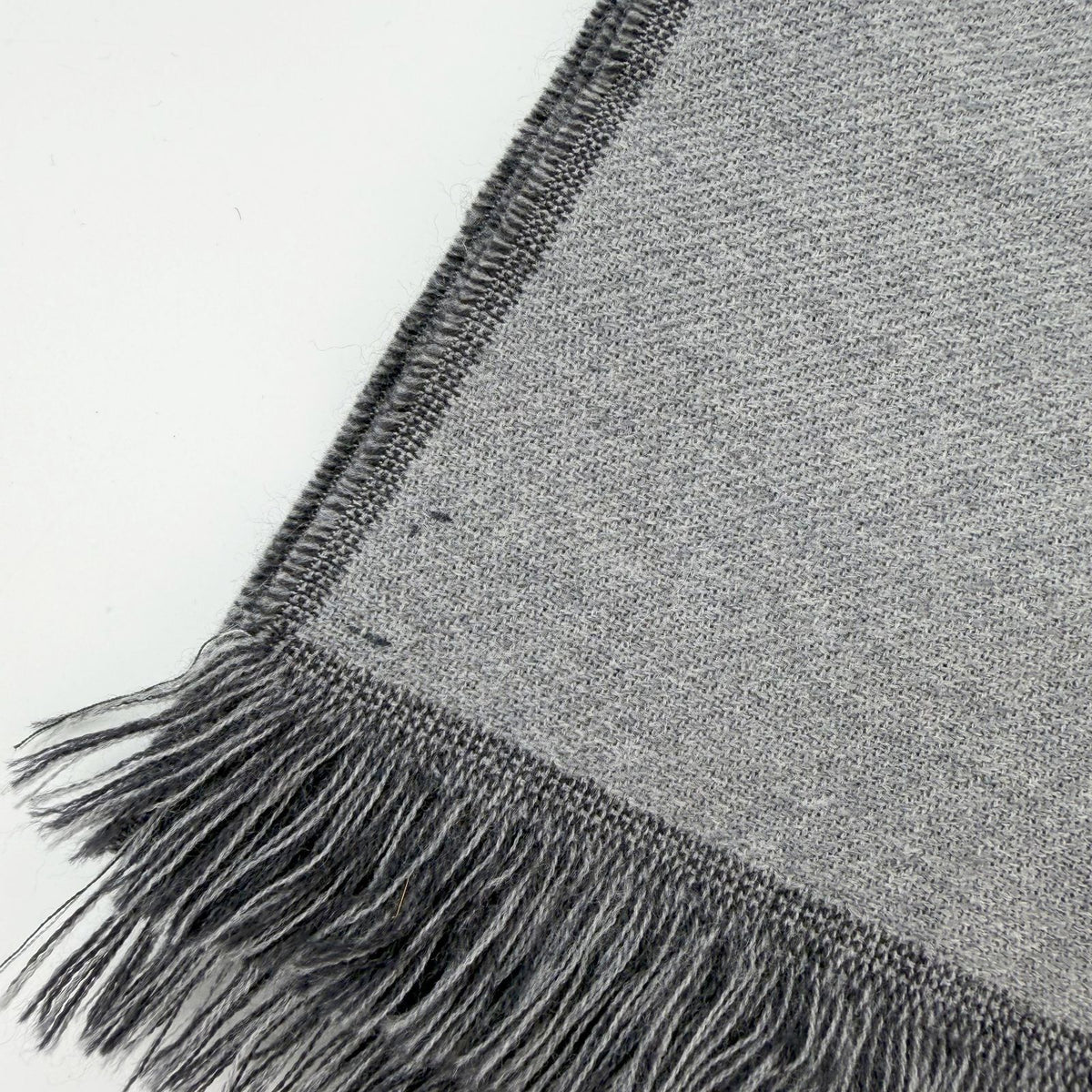 Fendi Zucca FF Monogram Reversible Scarf Wool 100% Gray Vintage — view 6