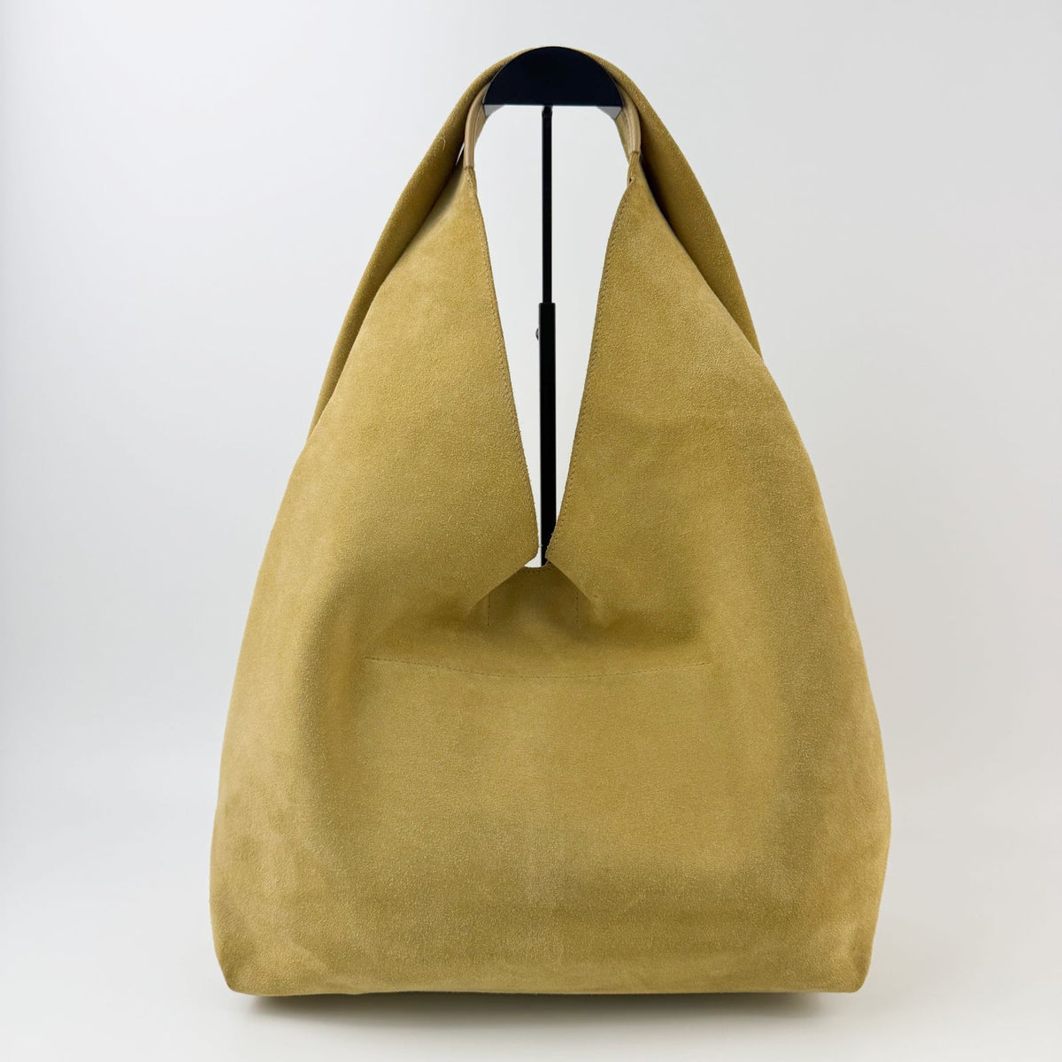 Loewe Anagram Perforated Dot Shoulder Bag Tote Suede Leather Mustard Multicolor — view 2