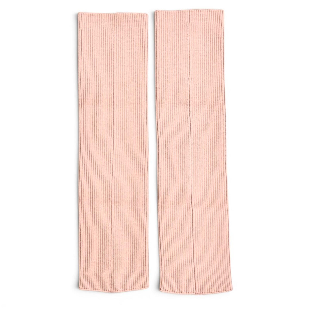 Chanel 24C Gaiters Cruise Collection CC Logo Rib Knit Leg Warmers Pink Sweater — view 2