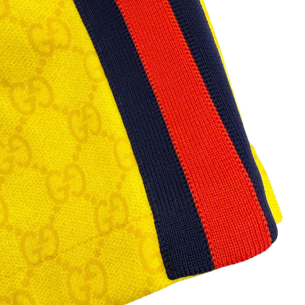 Gucci GG Pattern Web Stripe Skirt Style Shorts Yellow — view 4