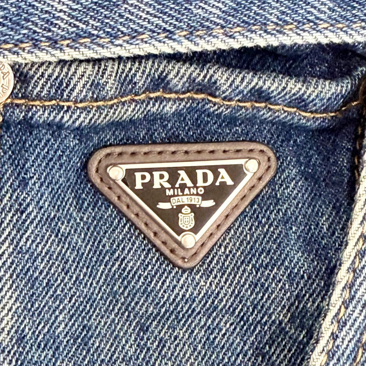Prada Denim Jumpsuit with Belt 36 — view 8