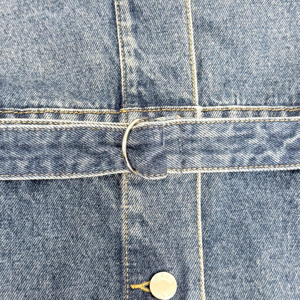 Prada Denim Jumpsuit with Belt 36 — view 6