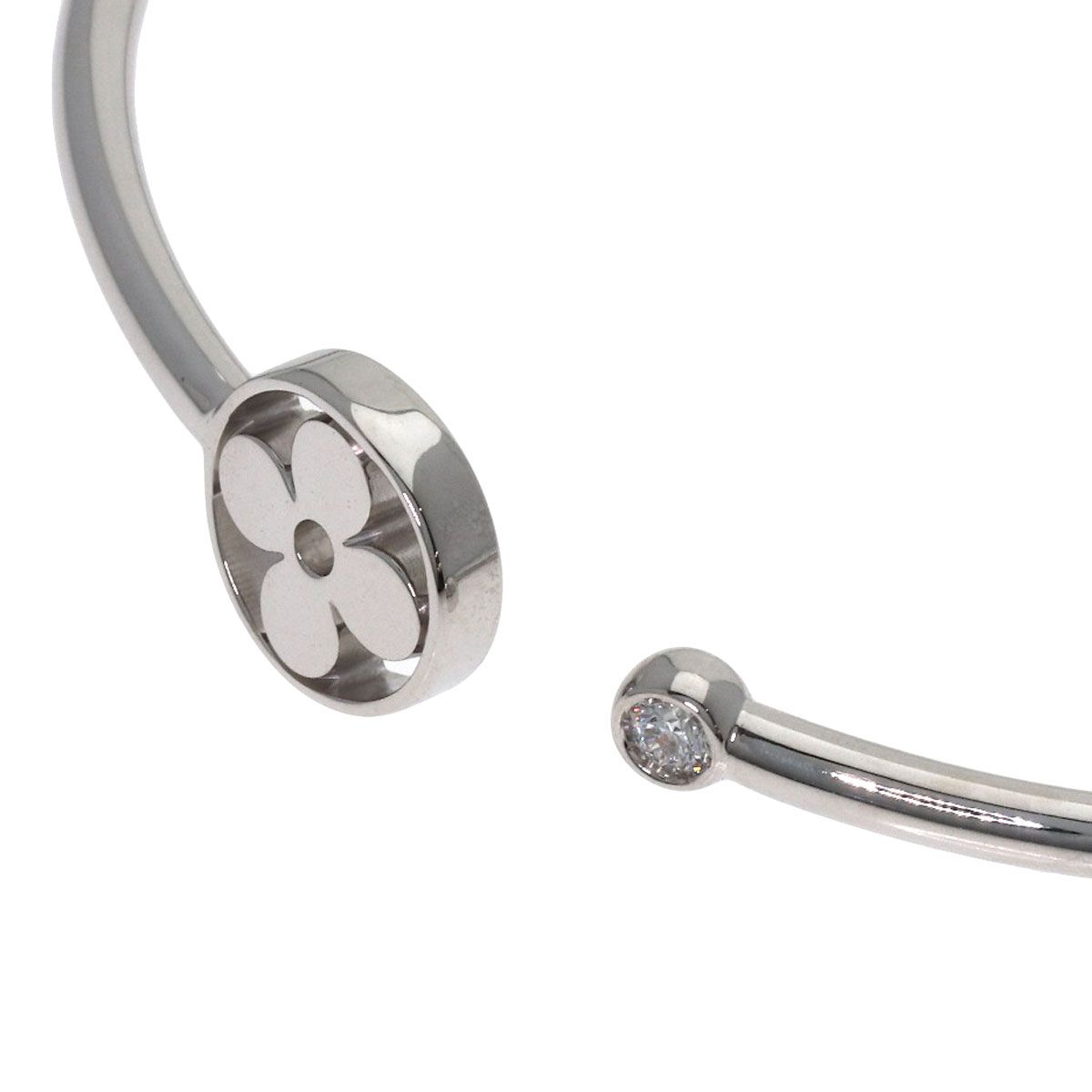 Louis Vuitton Twist Blossom Diamond 15 Bracelet 18k White Gold — view 3