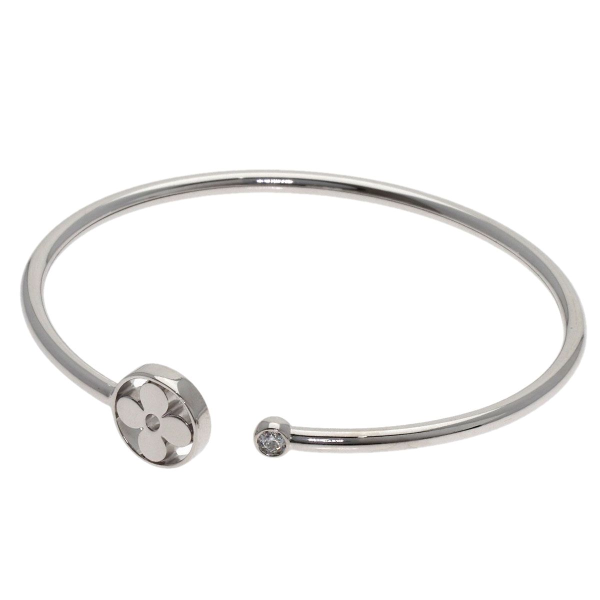 Louis Vuitton Twist Blossom Diamond 15 Bracelet 18k White Gold