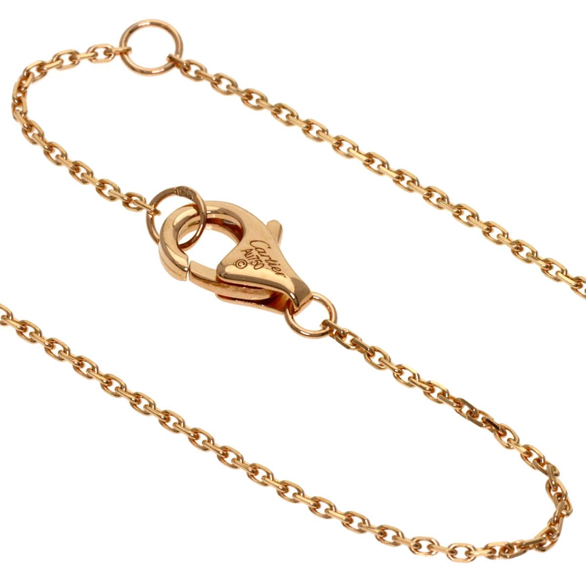 Cartier Baby Trinity Pink Sapphire Necklace — view 3