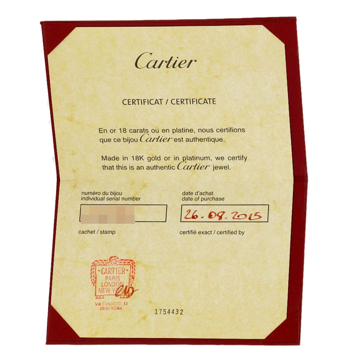 Cartier Baby Trinity Pink Sapphire Necklace — view 5