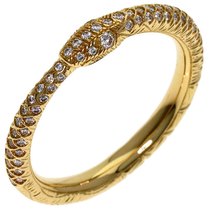 Gucci Ouroboros Half Diamond Ring 18k Yellow Gold — view 2