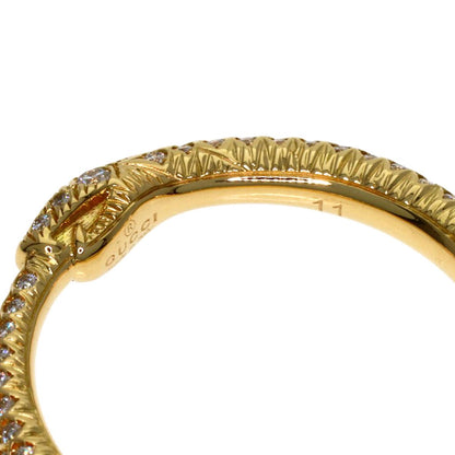 Gucci Ouroboros Half Diamond Ring 18k Yellow Gold — view 6