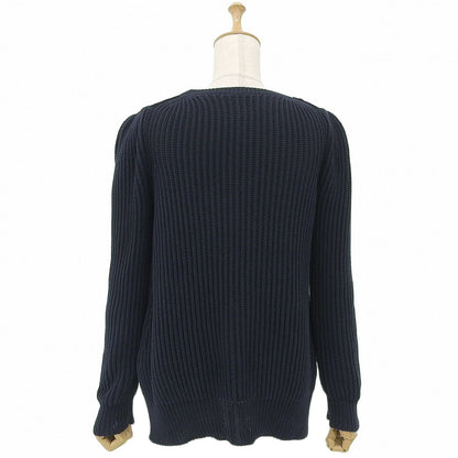 Celine Phoebe Philo Era Knit Sweater Long Sleeve Top Cotton Navy S — view 3