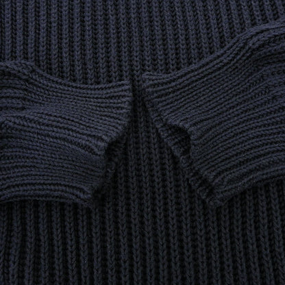 Celine Phoebe Philo Era Knit Sweater Long Sleeve Top Cotton Navy S — view 7