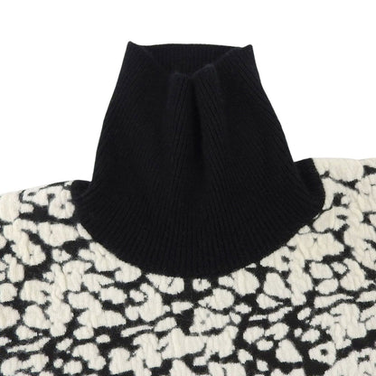 Celine Phoebe Philo Era Knit Sweater Long Sleeve High Neck All Over Print Top S — view 6
