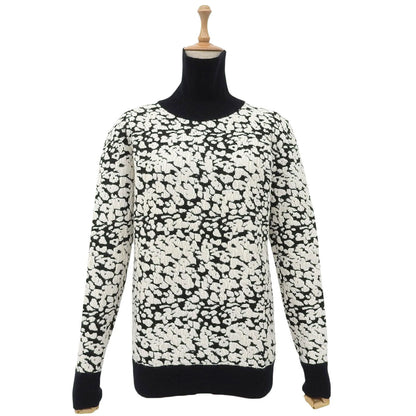 Celine Phoebe Philo Era Knit Sweater Long Sleeve High Neck All Over Print Top S — view 2