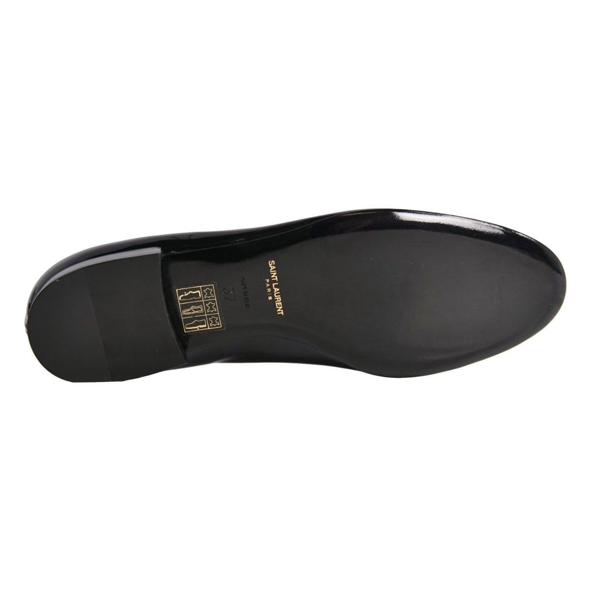 Saint Laurent Loafers Opera Shoes Leather Patent Black — view 8