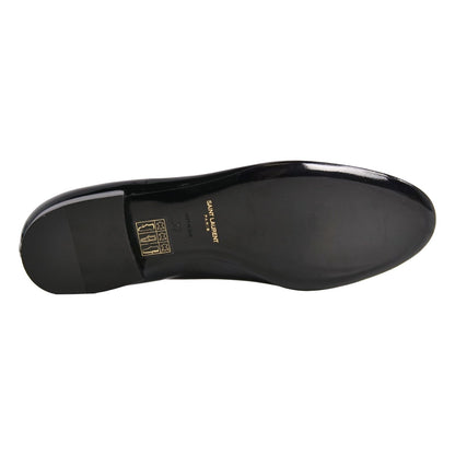 Saint Laurent Loafers Opera Shoes Leather Patent Black — view 8
