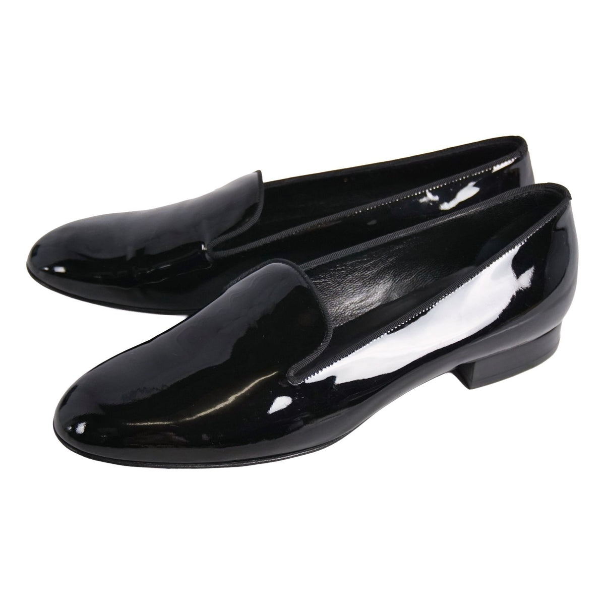Saint Laurent Loafers Opera Shoes Leather Patent Black — view 2