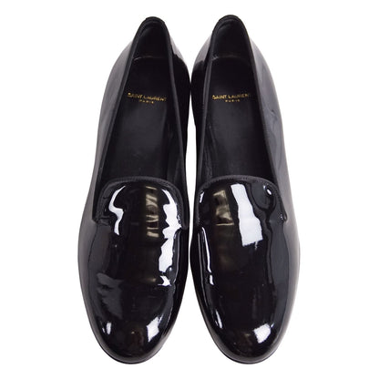 Saint Laurent Loafers Opera Shoes Leather Patent Black — view 4