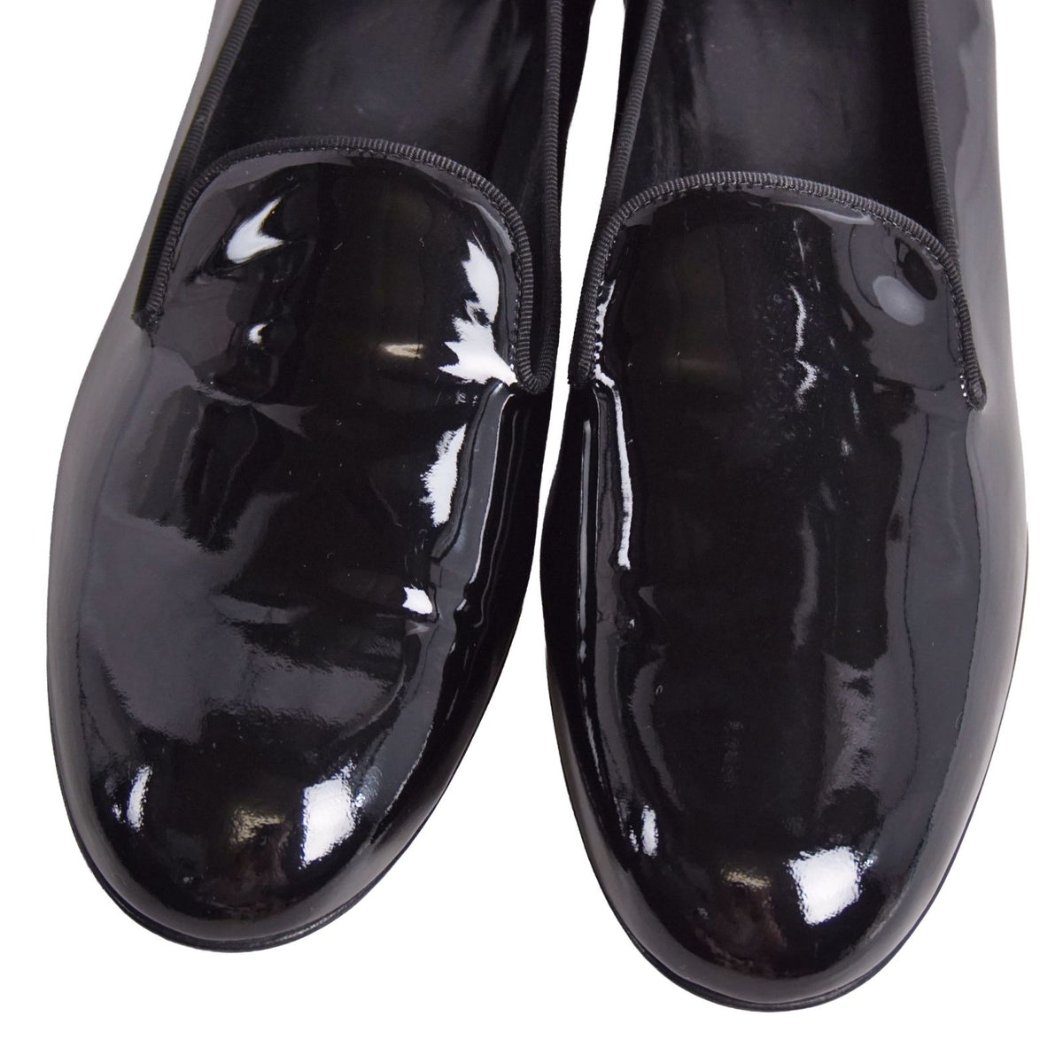 Saint Laurent Loafers Opera Shoes Leather Patent Black — view 3
