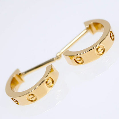 Cartier Love Hoop Earrings Small Model Gold — view 4