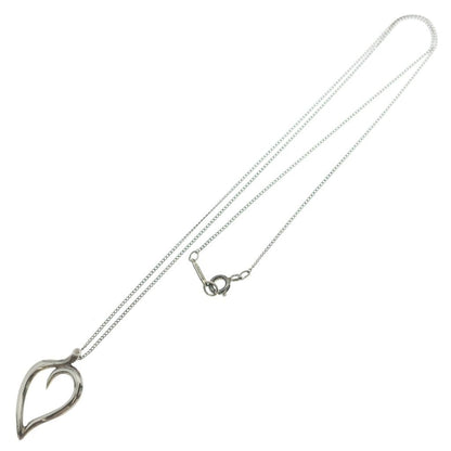 Tiffany & Co Leaf Heart Pendant Chain 925 Sterling Silver — view 2