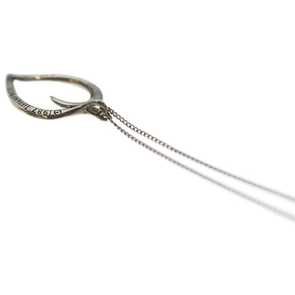 Tiffany & Co Leaf Heart Pendant Chain 925 Sterling Silver — view 5