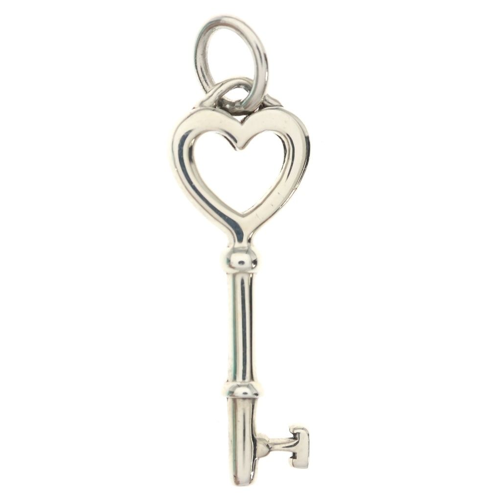 Tiffany & Co Heart Key Pendant Silver