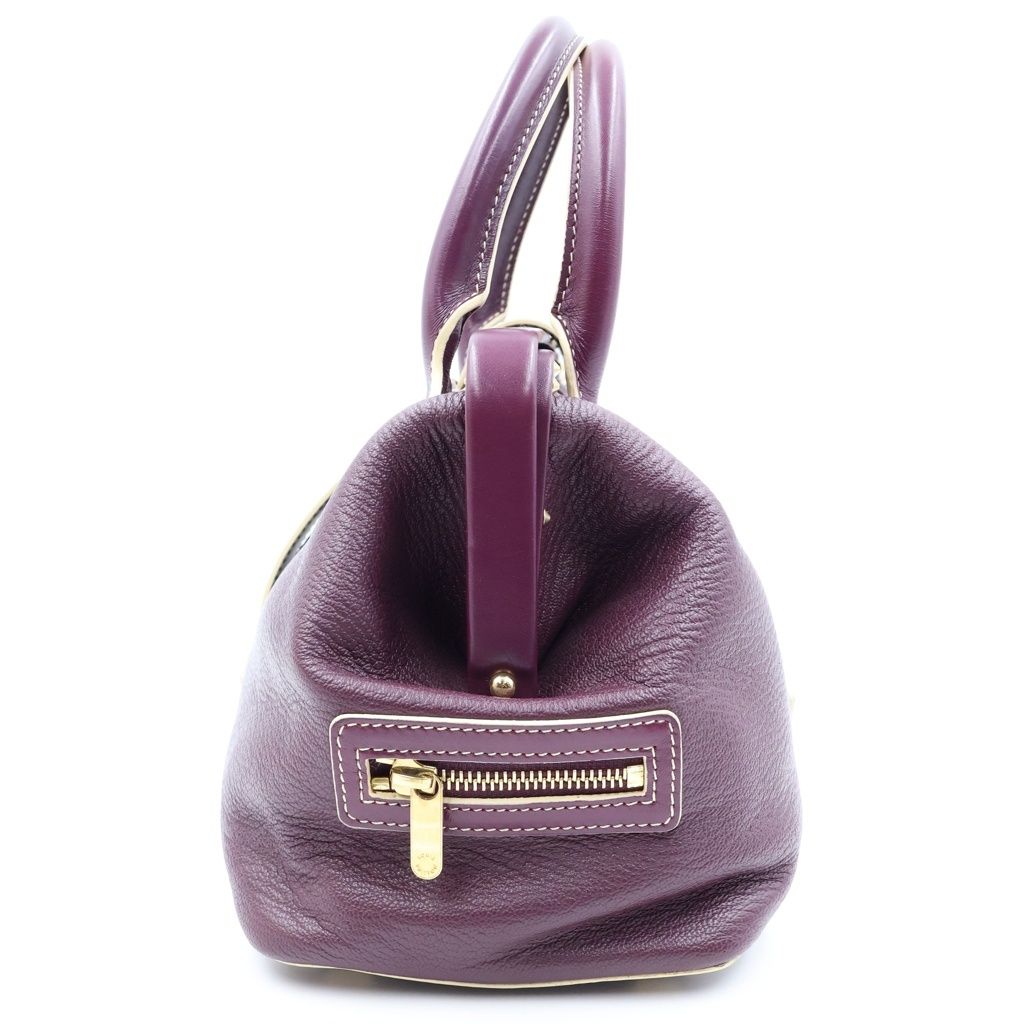 Louis Vuitton Suhali L'ingenieux PM Prunne Boston Bag Purple Leather Gold — view 3