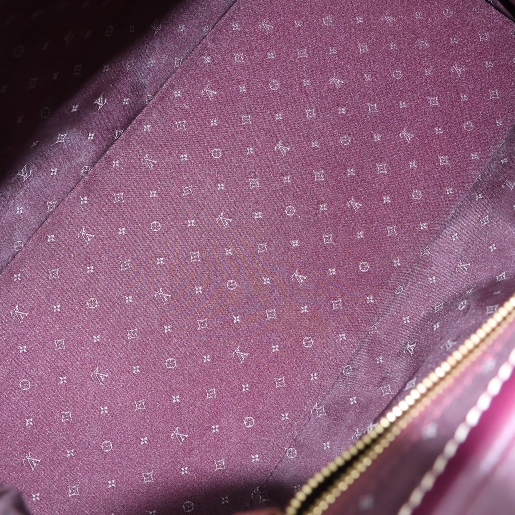 Louis Vuitton Suhali L'ingenieux PM Prunne Boston Bag Purple Leather Gold — view 8