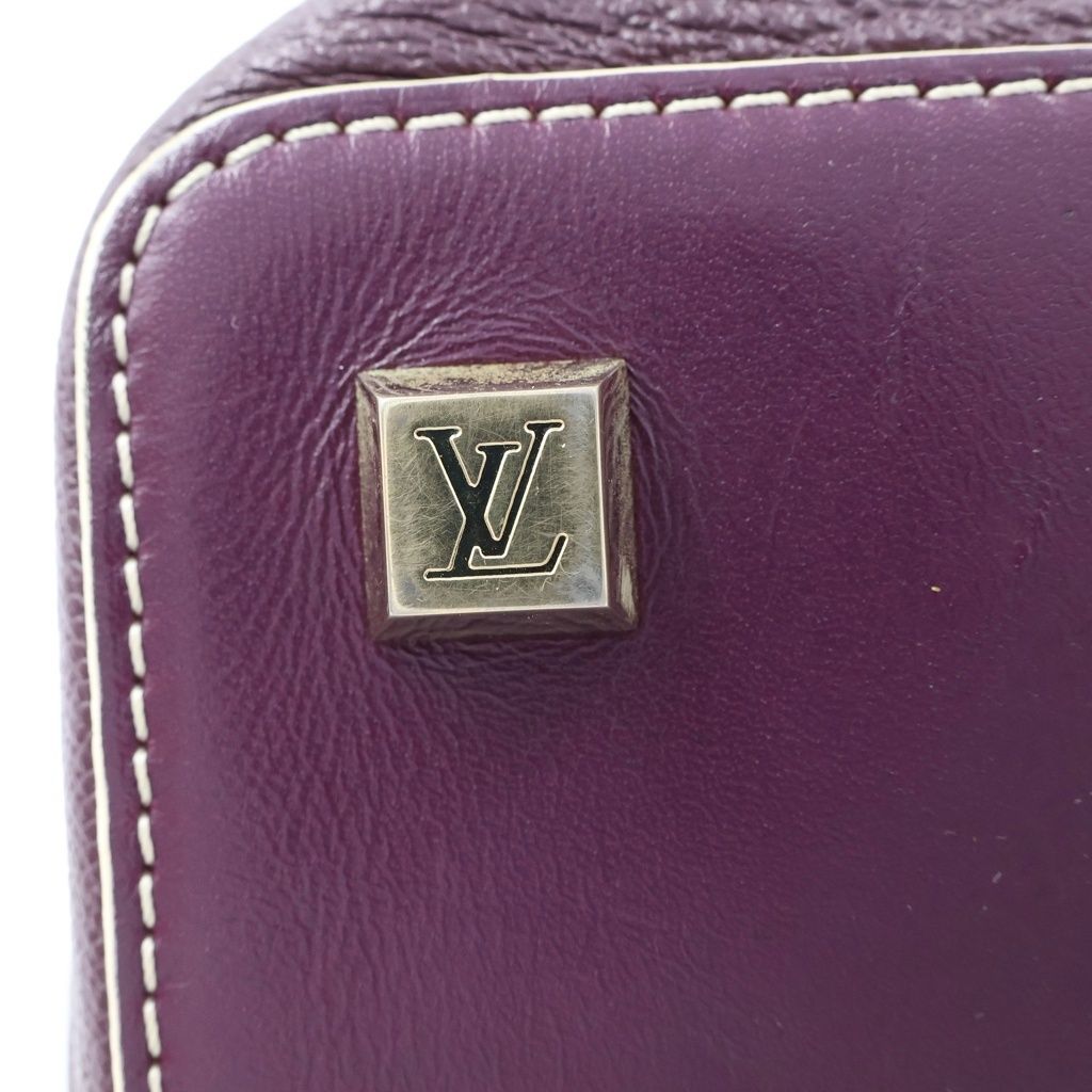 Louis Vuitton Suhali L'ingenieux PM Prunne Boston Bag Purple Leather Gold — view 6
