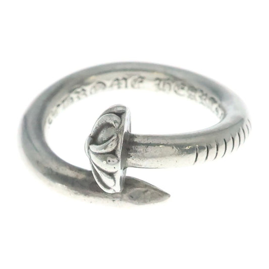 Chrome Hearts Nail Crsball Cross Ball Ring Silver