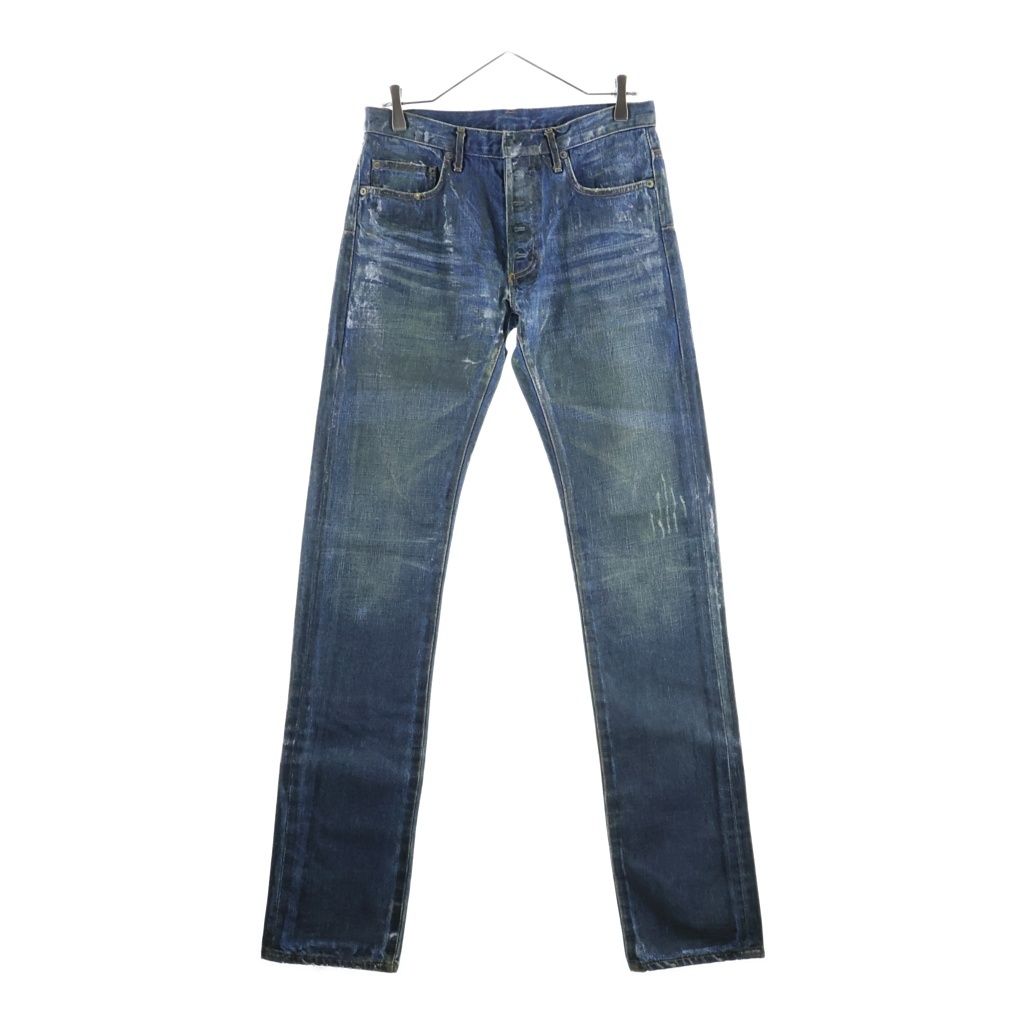 Dior Homme Luster Coating Claw Denim Pants Indigo