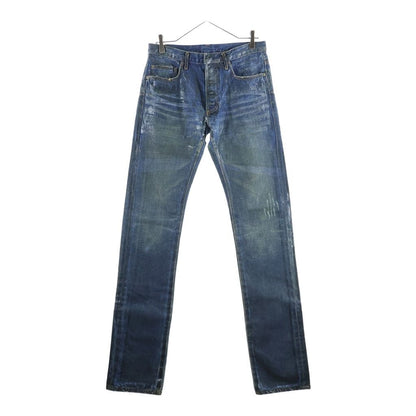 Dior Homme Luster Coating Claw Denim Pants Indigo