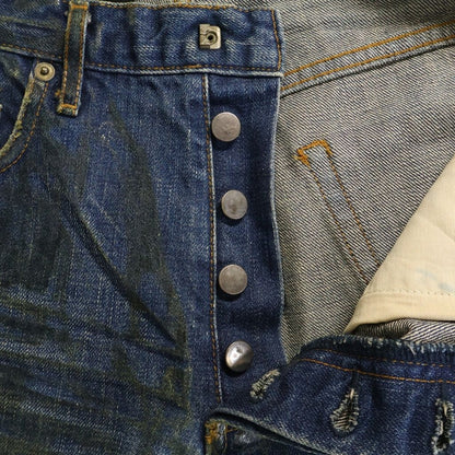 Dior Homme Luster Coating Claw Denim Pants Indigo — view 6