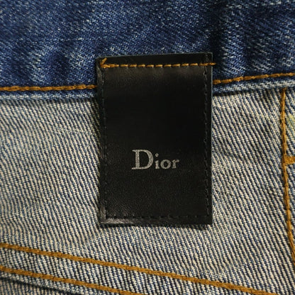 Dior Homme Luster Coating Claw Denim Pants Indigo — view 7